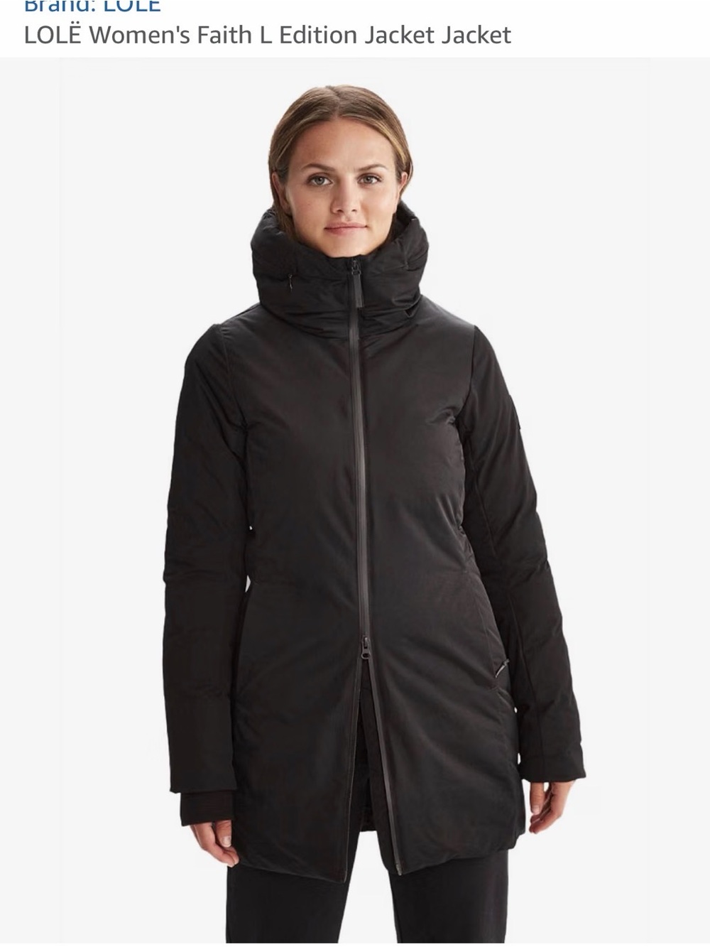 Women's Faith L Edition Black Insulated Jacket